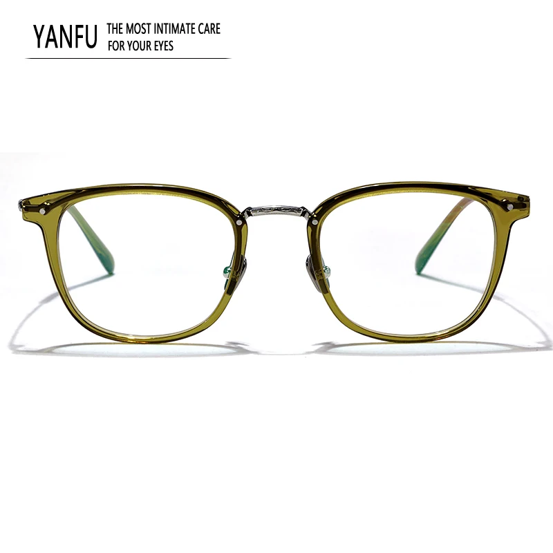 

Retro Round Green Eyeglass Frame for Men Women Optical Glasses Frames Fashion Acetate Reading Eyewear Prescription Myopia