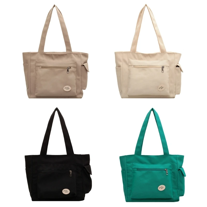 ผ้าใบมีสไตล์ Carryall กระเป๋าสะพายขนาดใหญ่ Casuan Undearm กระเป๋ากระเป๋าถือสำหรับนักศึกษาวิทยาลัยและมืออาชีพ