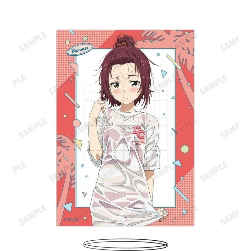 Too Many Losing Heroines! 15cm Chika Komari Lemon Yakishio Anna Yanami Acrylic Stand Model Plate Keychains Desk Decorations