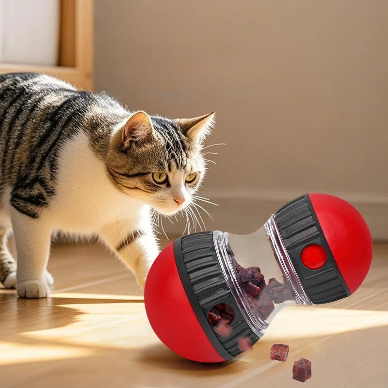 

Puzzle Toy for Cats & Dogs, Interactive Food Dispenser Ball as a Boredom Buster and Slow Feeding Bowl