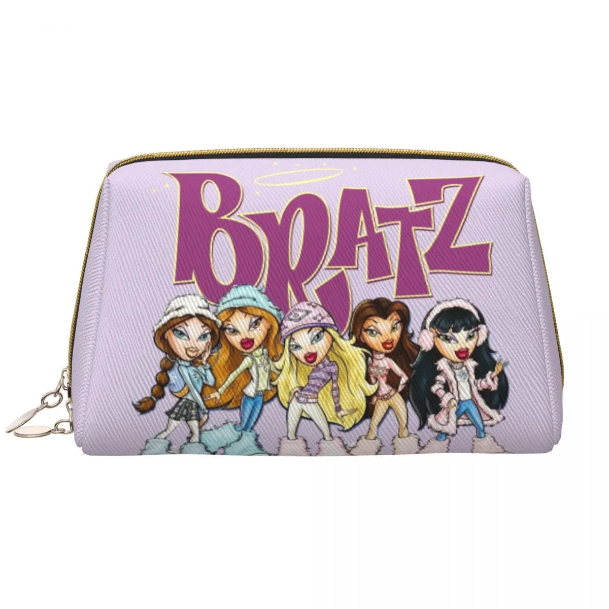 Cartoon Sexy Bratz Rock Angelz Makeup Bag for Women Travel Cosmetic Organizer Fashion Cartoon Manga Anime Storage Toiletry Bags