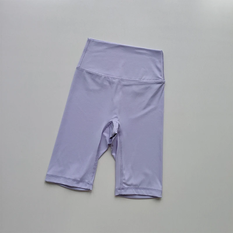 Hochgeschnittene Gaoshi-Thread Nude Sport-Lauf-Yoga-Caprihose für Damen, Schnelltrocknende Fitness-Laufshorts, Sommer-Hot-Shorts – Detail 8