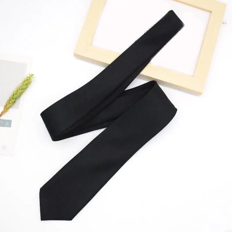 270D ربطة عنق سوداء قابلة للتعديل مسبقًا للرجال والنساء والأولاد والبنات وربطة العنق وربطة العنق لزي مدرسي للتخرج والمكتب