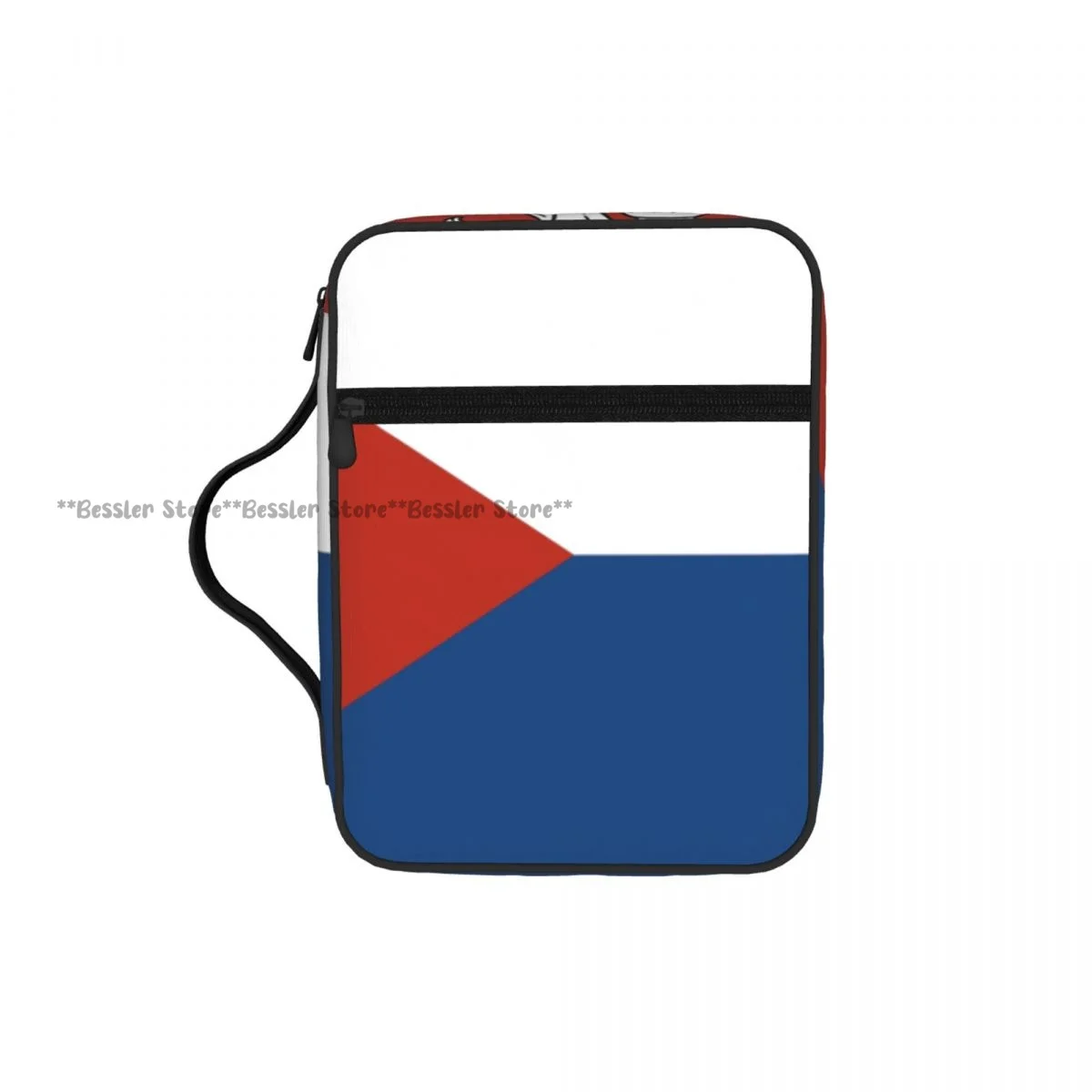 

Prayer Book Storage Handbag Protective Bible Cover Alternate Flag Of Czech Republic Church Prayer Bag Zipper Book Case