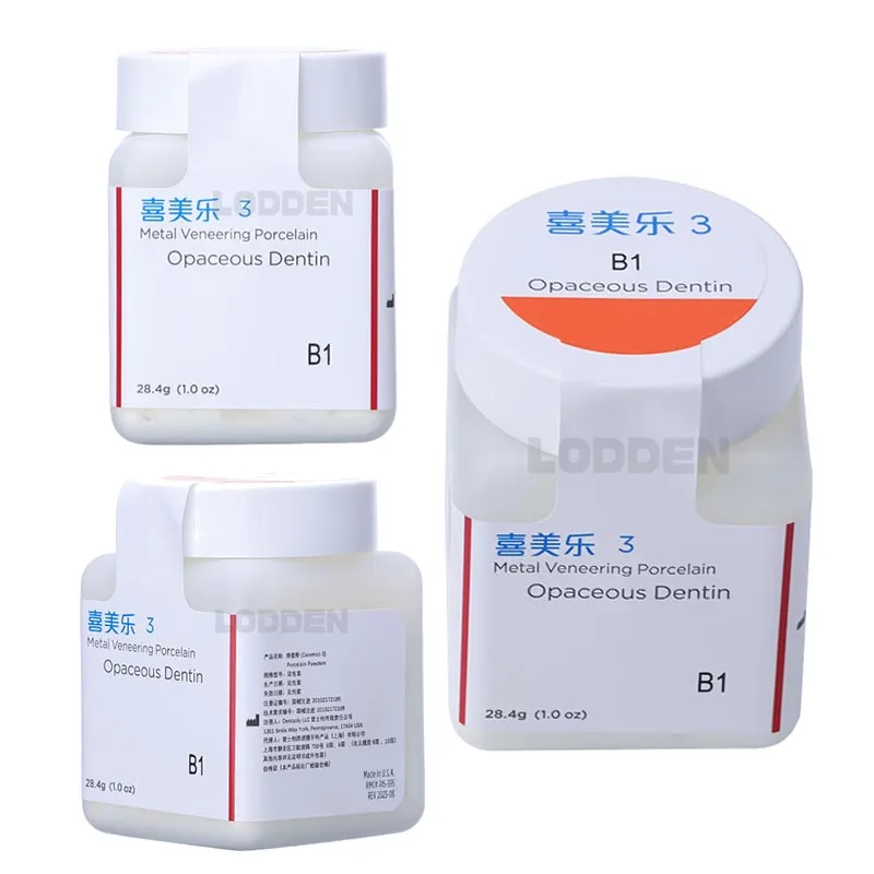 

OD Dental Sirona Lab Ceramco 3 Dentin 28.4g Multy Color Dental Metal Veneering Porcelain Dentistry Materials
