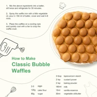 Bubble Waffle Maker, Efficient 950W Electric, 7" Non-Stick Griddle, Perfect for Creative Ice Cream Desserts 6