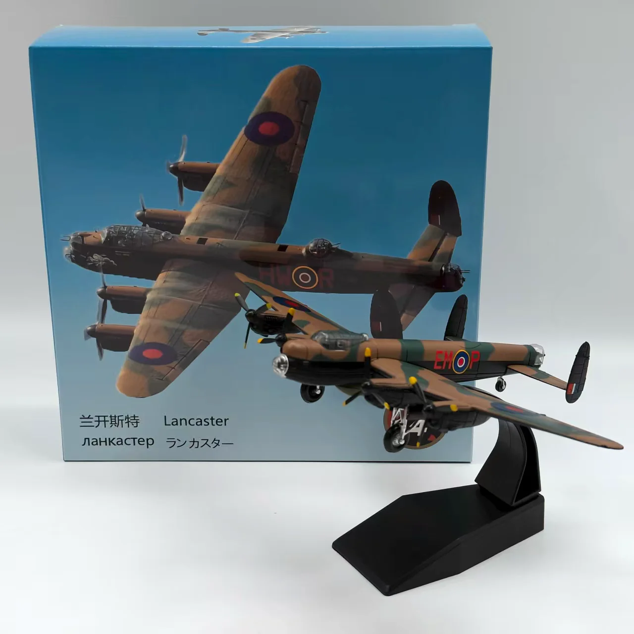

Diecast Nsmodel 1:144 Scale British Lancaster Alloy Aircraft Model Collectible Toy Gift Souvenir Display Ornament