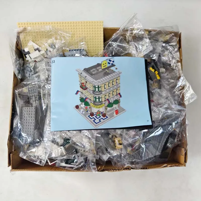 Image of 2182PCS 10211 Grand Emporium Modell Bausteine 15041 MOC Ziegel Spielzeug Für Kinder Geschenke Street View Architektur