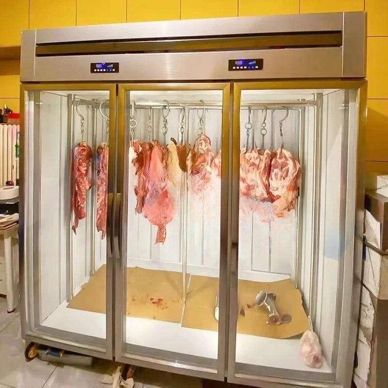 

Вертикальный холодильный шкаф для свежего мяса с крючками для подвешивания