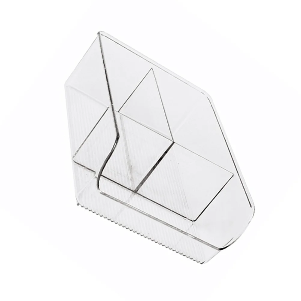 قطعة واحدة من حامل تخزين المكياج البلاستيكي الشفاف متعدد الفتحات لطاولة تزيين كريم ملمع الشفاه #6