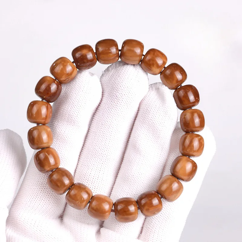 

Authentic Boutique High Throw Cook round Polished Straight Cut Single Circle Bracelet Bodhi Rosary Buddha Beads Men