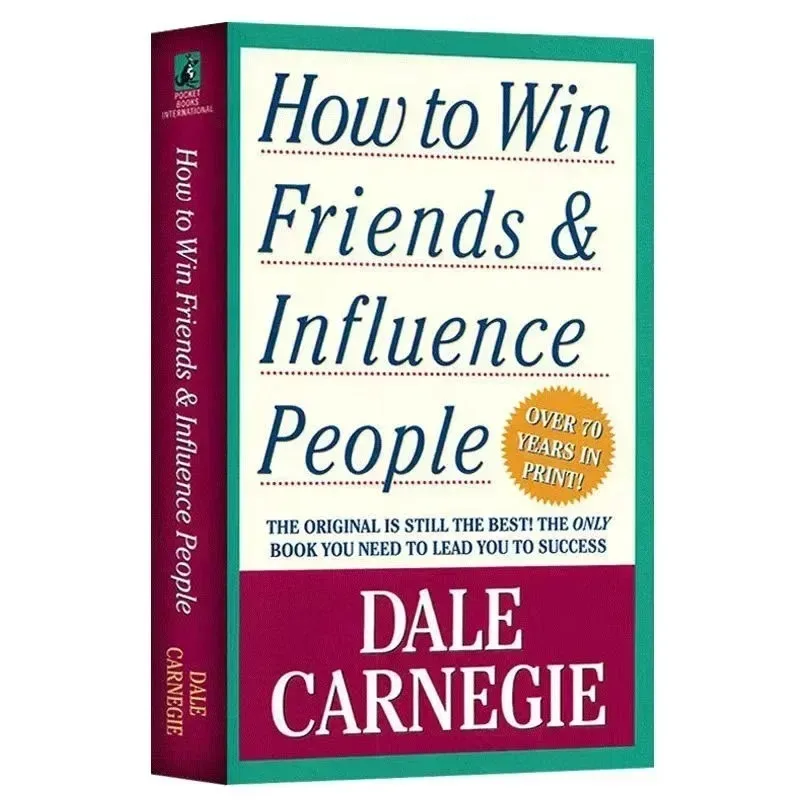 How To Win Friends & Influence People By Dale Carnegie Interpersonal Communication Skill Reading Book for Adult book libros