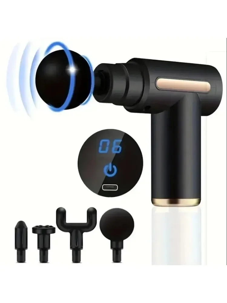 Mini Spiermassagepistool Draagbare Body Massager Diepe Handheld Percussie Massager voor Lichaam Rug en Nek Been - afbeelding 2