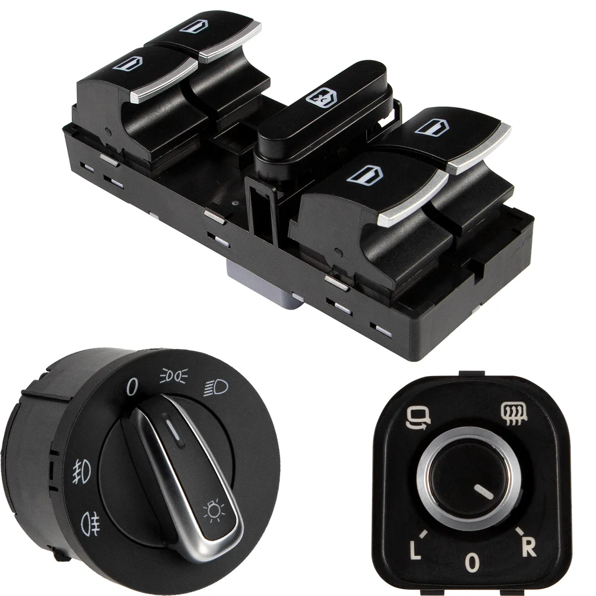 6 Pcs/KitWindow Regulator Switch Headlight Window Mirror 5ND959857 5ND941431B for VW Golf GTI MK5 MK6 Tiguan Passat Jetta