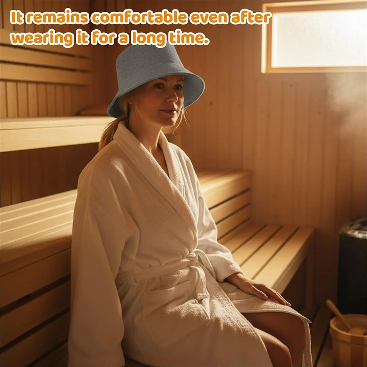 Essential Sauna Accessories: Grey Felt Sauna Hats for Men and Women, Perfect for Spa and Wellness Sessions, 27 X 17 cm