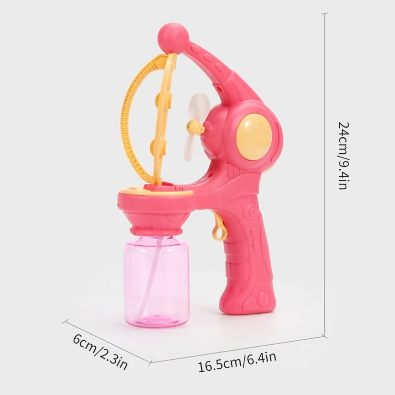 Children's Electric Bubble Gun Angel Bubble Multi-hole Fan Toy Outdoor Bow and Arrow Type Automatic Fan Bubble Gun Toy