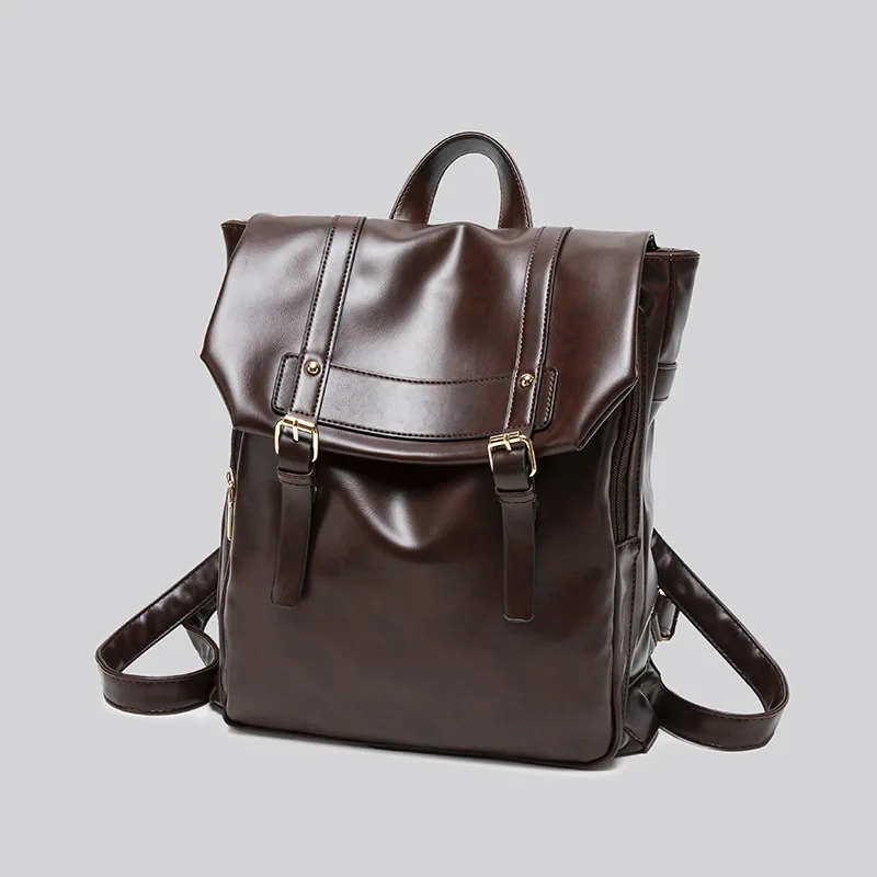 Zaino per ragazze in pelle PU carino stile giapponese Zaino per notebook per studenti delle scuole con patta stile preppy Zaino da viaggio per donna Kawaii
