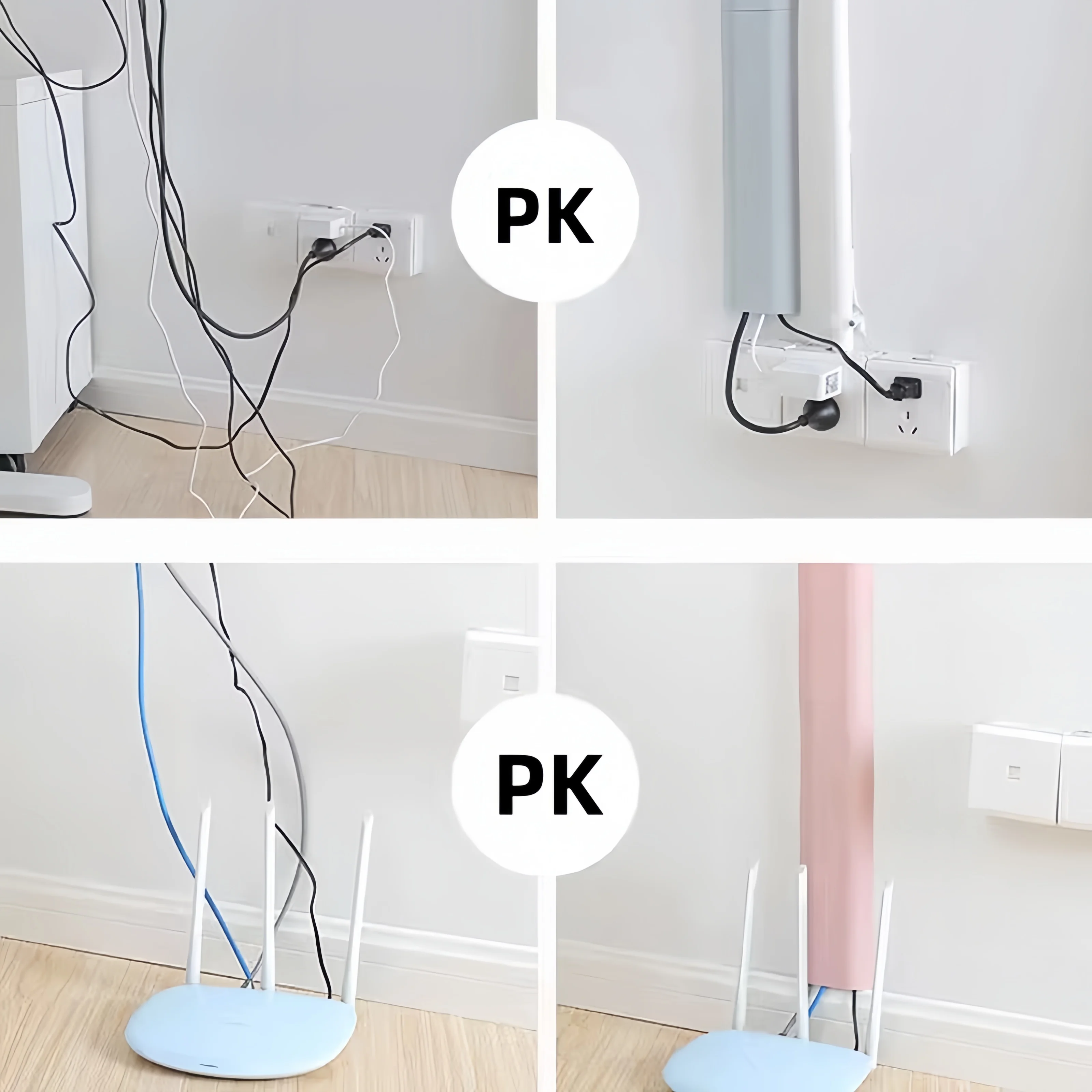 Self-adhesive wall duct cover Flat Screen Hidder TV Wire Holder Fastener 30CM ABS Cable Duct Cables Storage Managemet Organizer