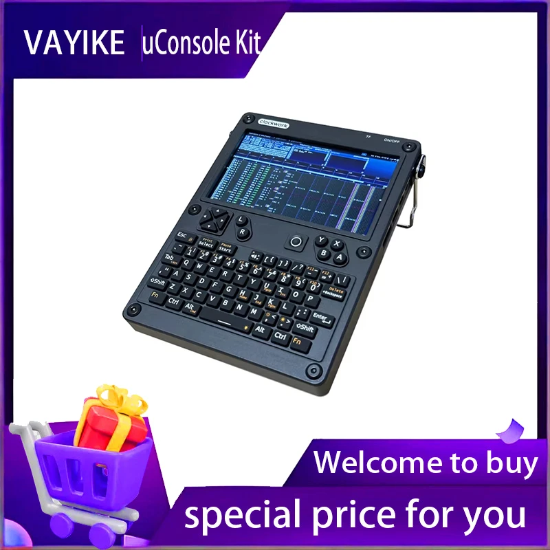 2024 New 4G and WiFi uconsole Kit RPI-CM4 Lite Standard 5inch HD 720P Open Source Handheld Game Console in stock,real picture