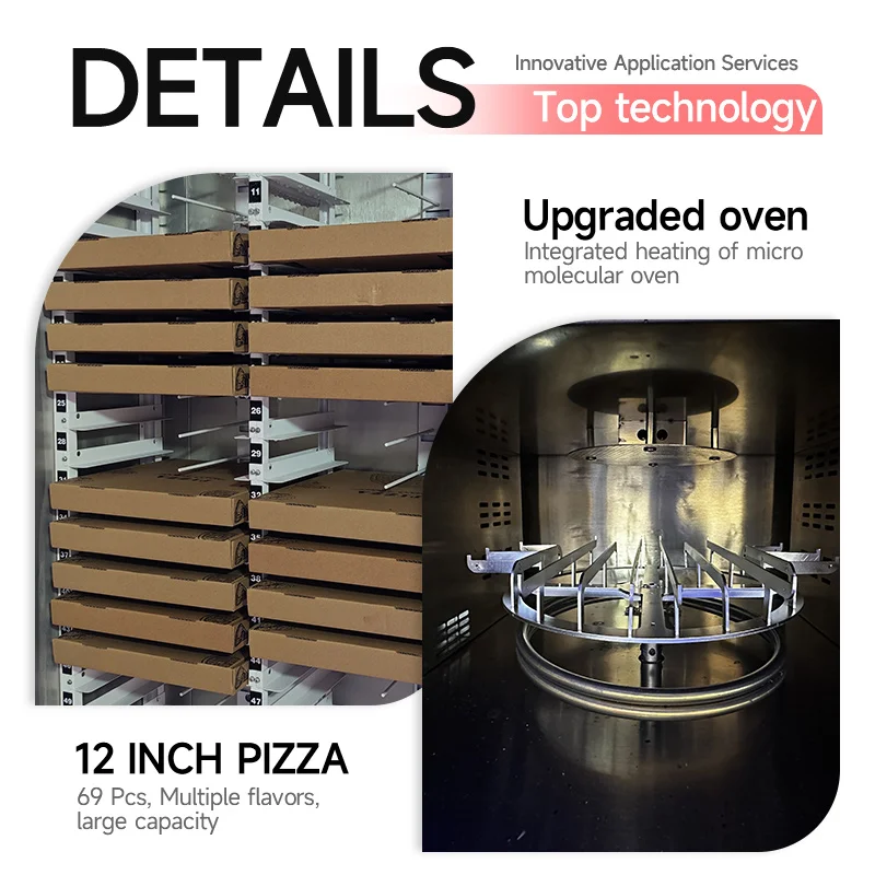 FL Pizza Vending Machine easy food restocking for commercial operator automatic pizza vending equipment