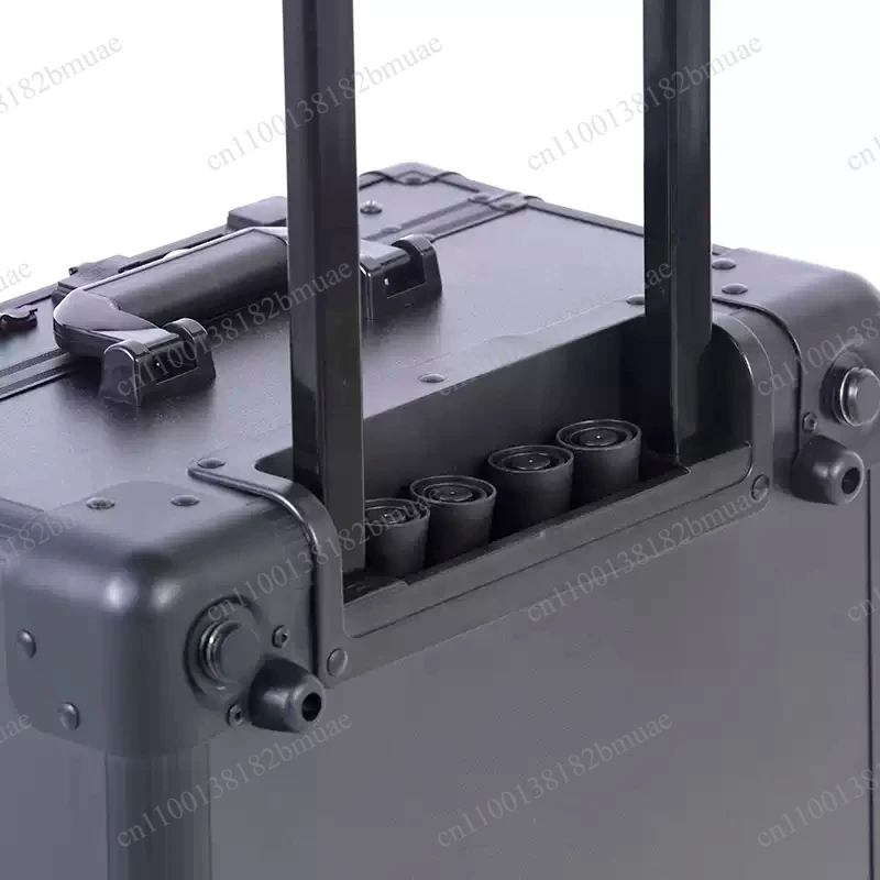 With Hidden Bracket Light Box-Professional Lamp Trolley Cosmetic Case，for Makeup Artists Beauty Toolbox