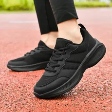 

2024NEW Chunky Sneakers for Women, Running Shoes, Casual Sports Shoes, Black Trainers, Autumn, Spring