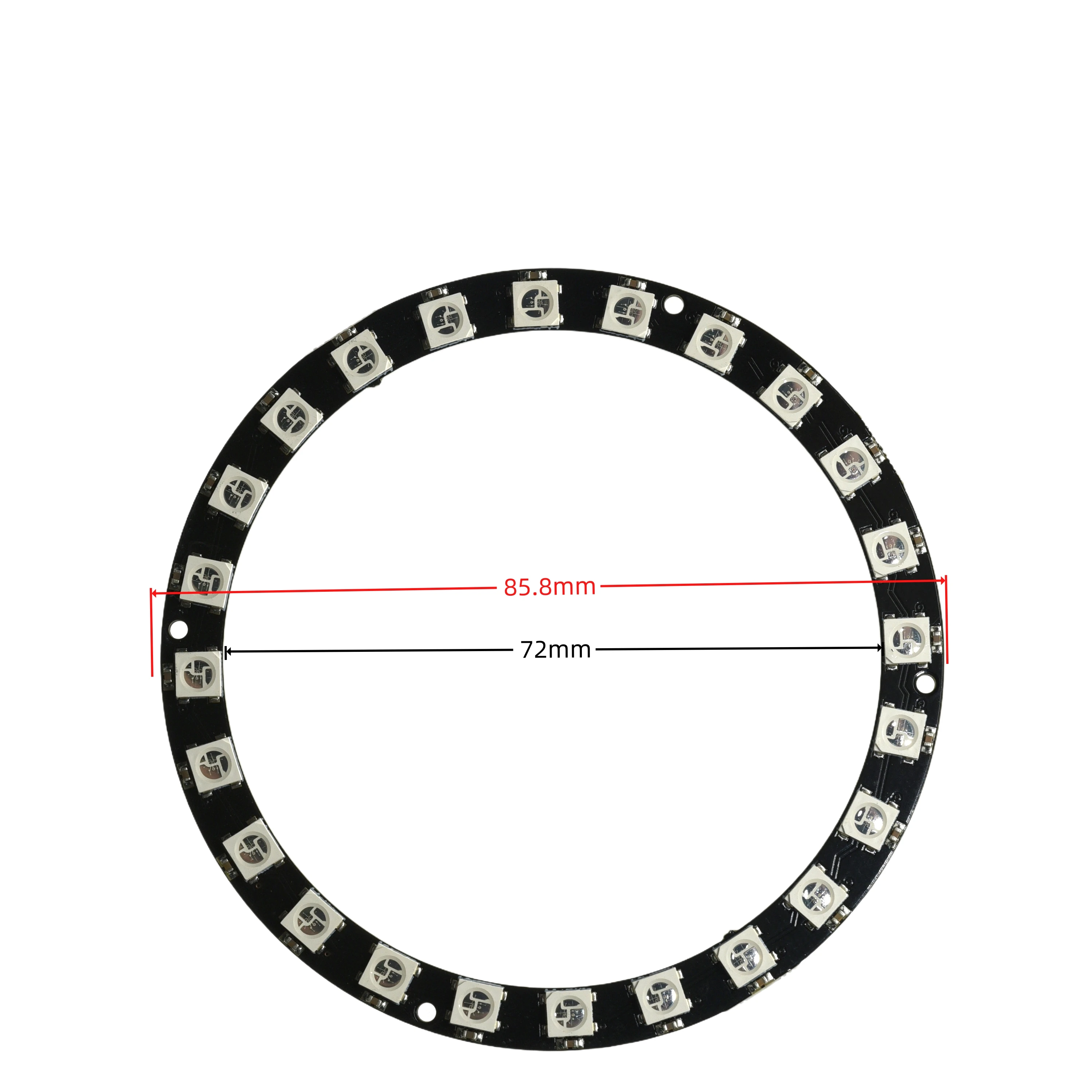 1-10pcs WS2812 5050 RGB LED Module 24bit Full-Color Round Development Board Individually Addressable Smart Light for DIY Project