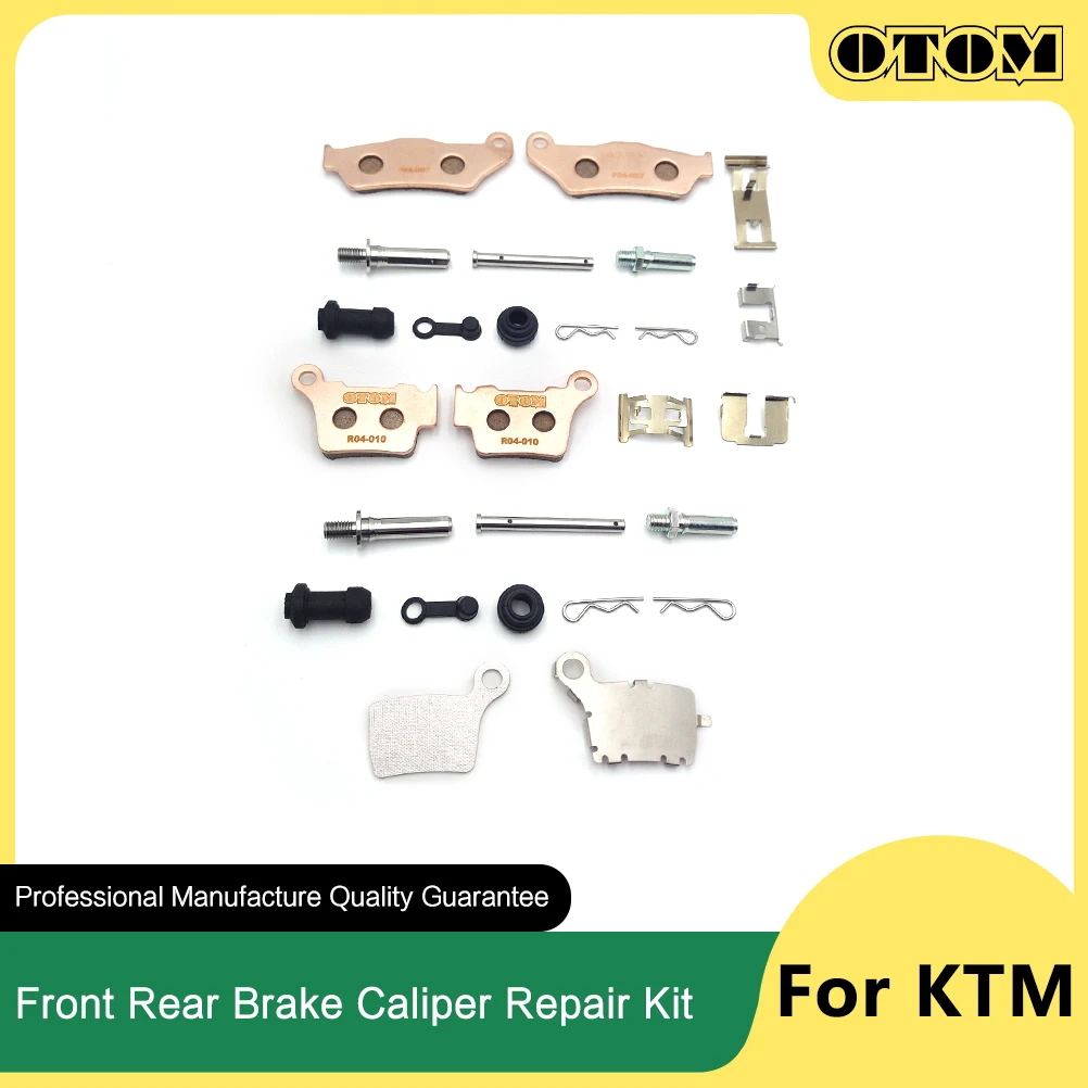 

OTOM Motorcycle Front Rear Brake Caliper Spring Maintenance Kit Pads Cap Rubber Seal Ring For KTM EXC XC MXC SXS XCW Motocross