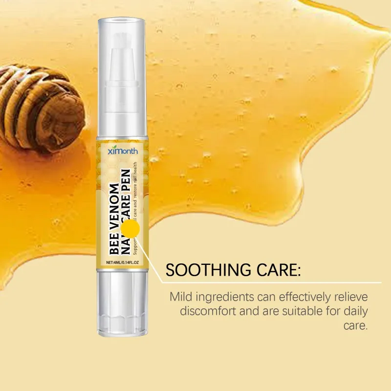 Bee Venom Nail Onychomycosis Care Pen Restoring Healthy Strong Nails Barb Repair Brightening Thickening Rotten Nails Care 4ml