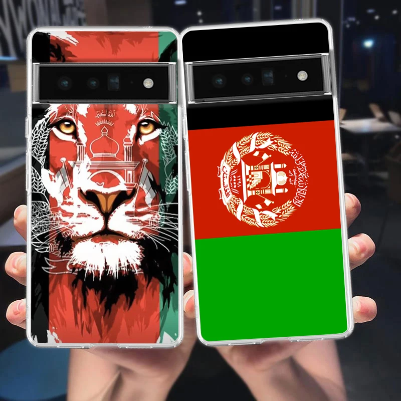 Afghan Afghanistan Flag For Google Pixel 9 8 7 6 Pro Phone Case Soft For Pixel 6A 5 4 5A 4A 3A XL 5G Shockproof Clear Cover