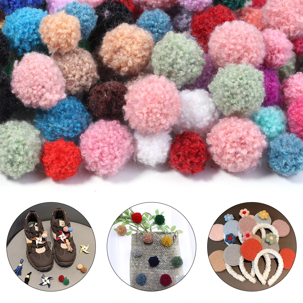 50/100 قطعة رقيق لينة بوم بومس أفخم Pompom الكرة 15/20 مللي متر Crafts بها بنفسك الحرف أضاليا لعب الأطفال اليدوية DIY بها بنفسك لوازم الخياطة الحرفية