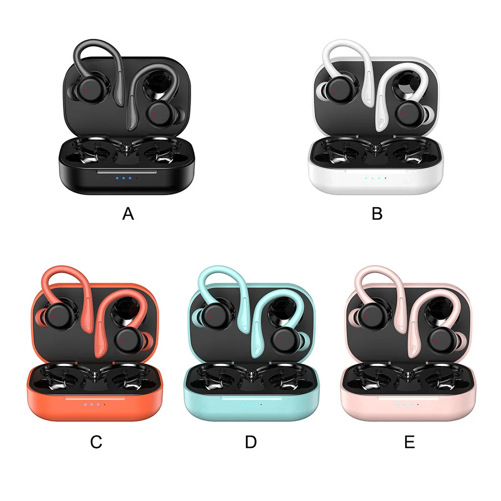 Bluetooth-compatible Headphone Charging Box Sports Handsfree Call Headset