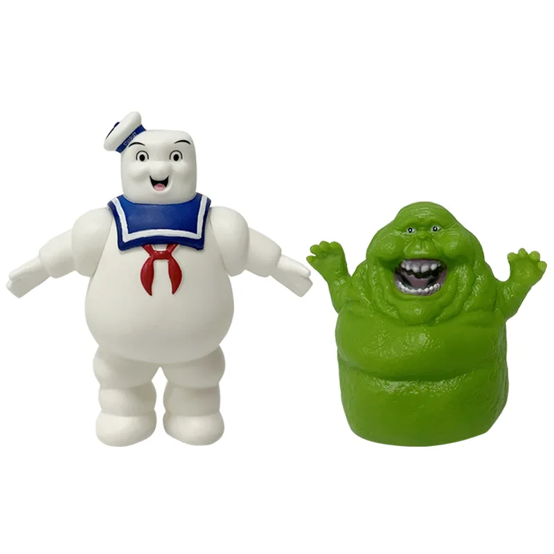 Ghostbusters Captain StayPuft Marshmallow Man Green Ghost Figure Vinyl Dolls Funny Decoration Ornaments Model Gifts