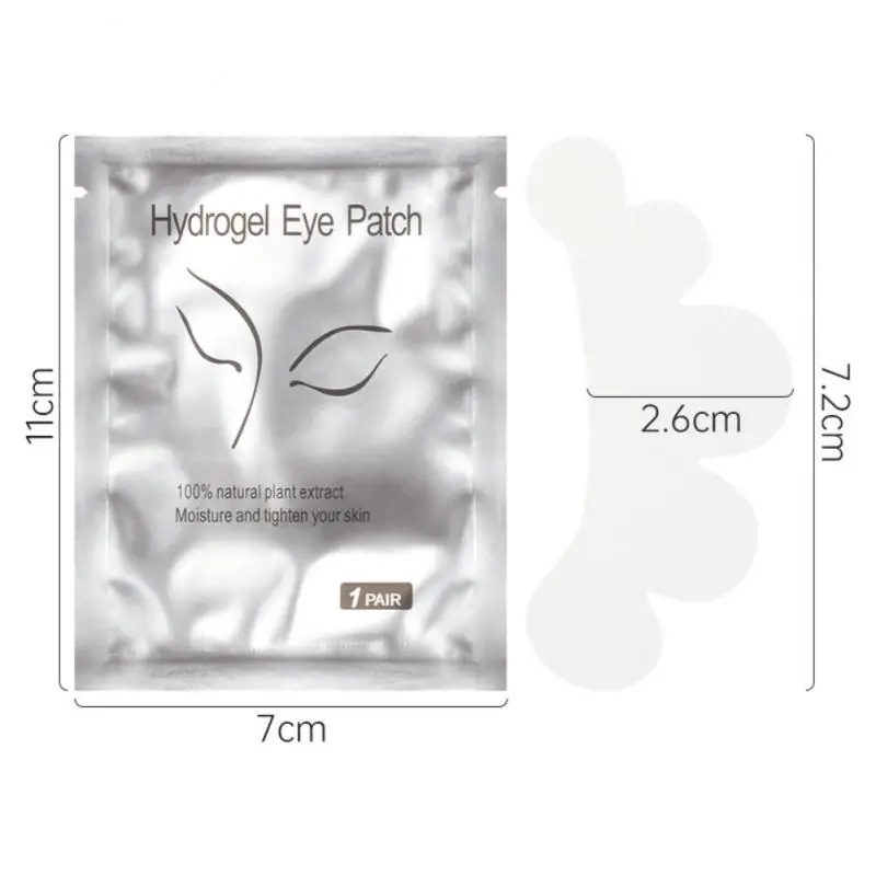 False Lashes Under Eye Pad Stickers Tips Makeup Tools 50 Pairs Eyelash Extension U-shaped Incision Gel Paper Patches Grafting