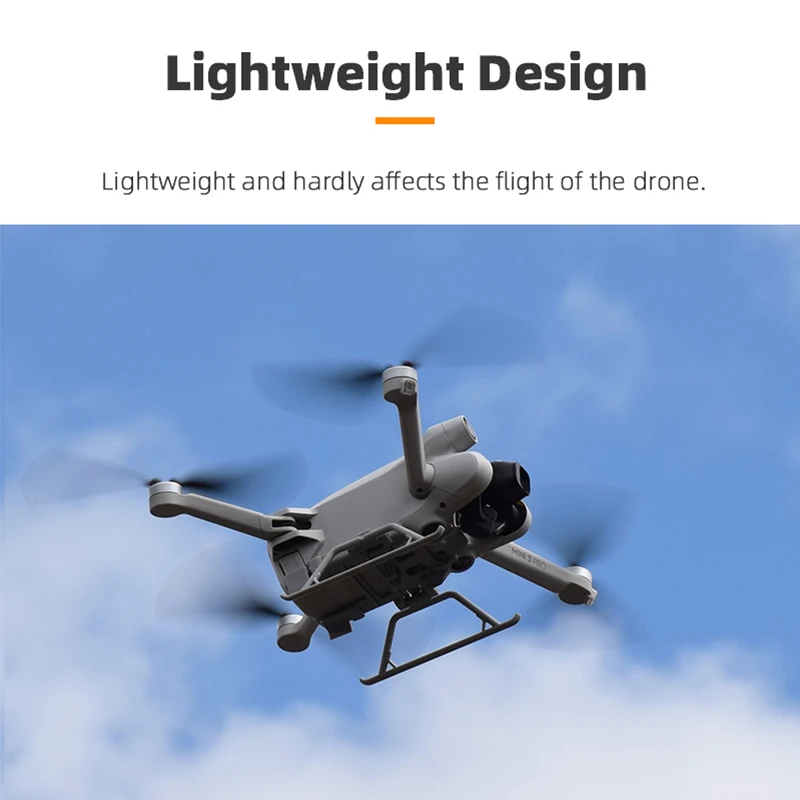 Tren de aterrizaje BRDRC para DJI Mini 3 Pro, soporte para Dron con trineo, soporte Protector de aterrizaje de liberación rápida para accesorios DJI MINI 3 Pro