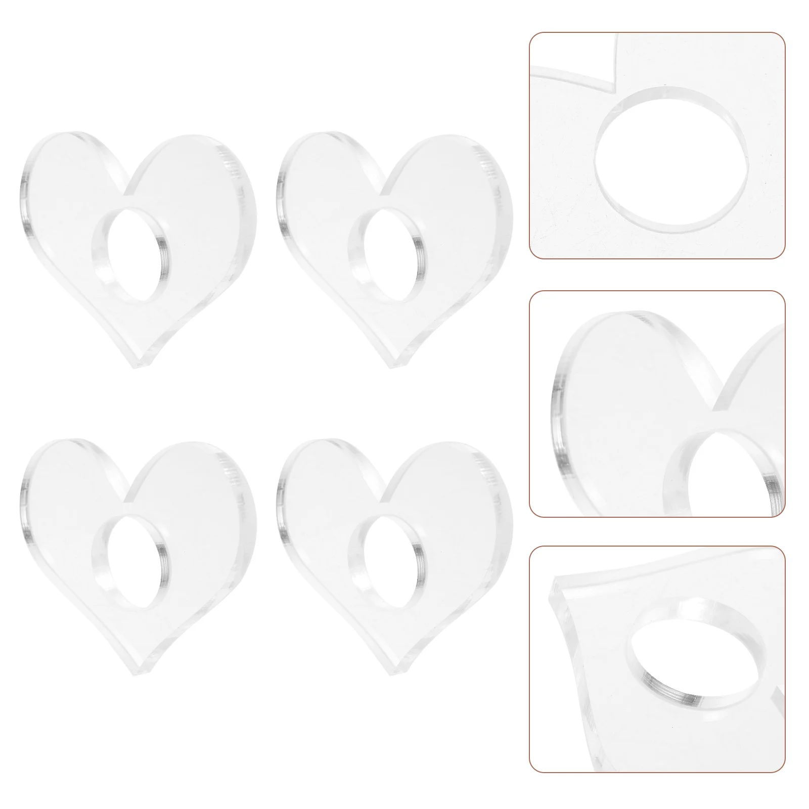 

4Pcs Transparent Acrylic Thumb Book Page Holder Versatile Pointer for Highlighting Content Compact and Convenient Reader Tool