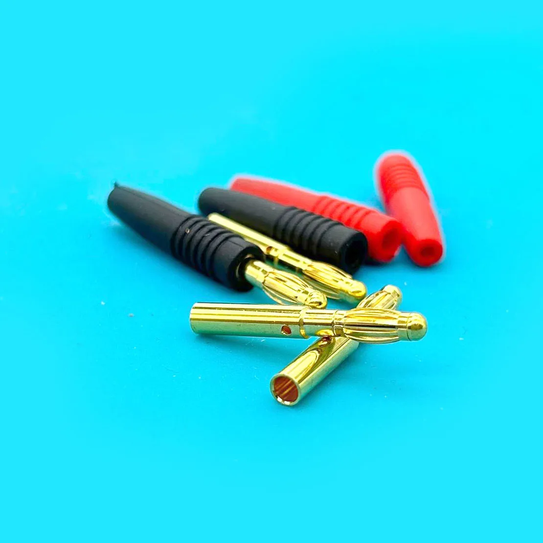 10PCS 3.0mm 3mm Banana Plug Pure Copper Gold Plated Lantern Head High Flexible Mini Medical Panel Male Plug