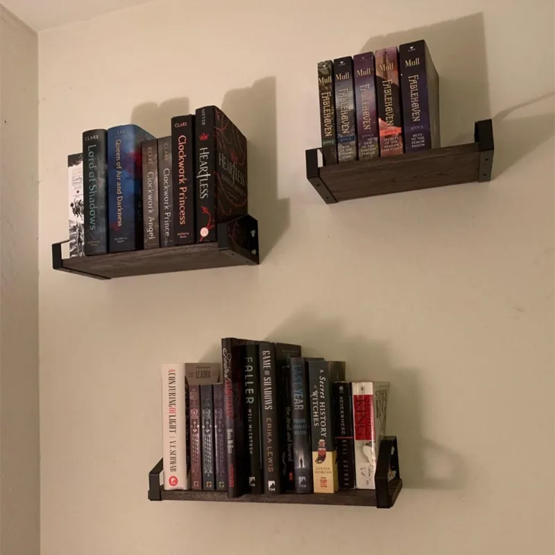 

Factory Price Wood Floating Shelf Wall Mounted Set of 3 Stable Display Stand Custom Living Room Bathroom Kitchen Wall Shelves