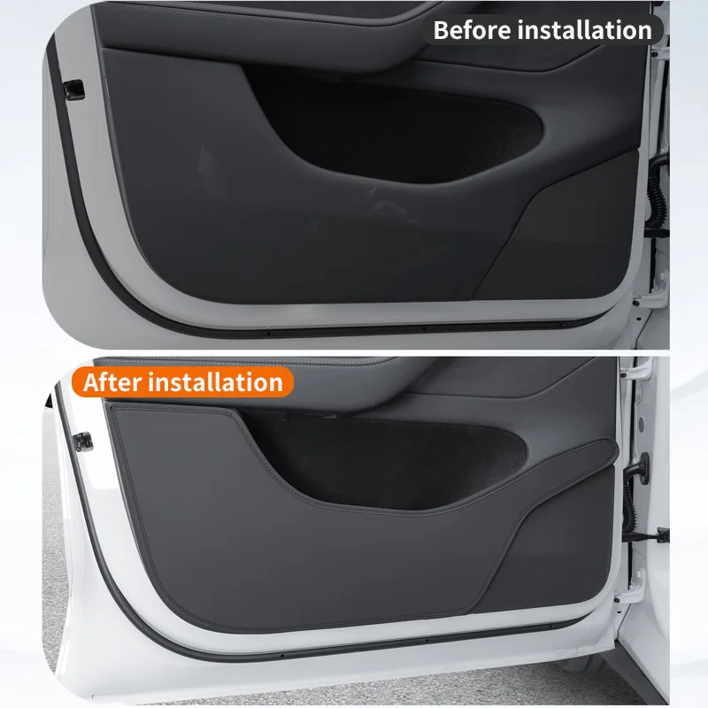 Suitable for Tesla 6-seater Model YL Front and Rear Door Panel Thickening anti Kick Pad Protective Panel Interior Modification