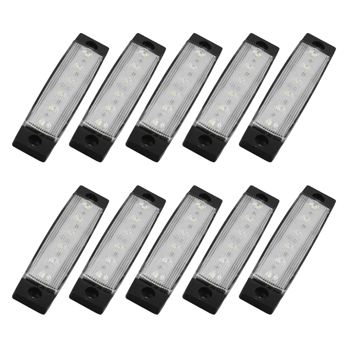 10 Pcs Marine Boat Lights,12V 24V Waterproof Boat Interior Navigation Strip Light Deck Transom Step Cockpit Lighting,E YLH