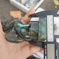 Natural Labradorite Dragon Carving Healing Reiki Christmas Gift For Children Or Home Decoration Gift 1PCS 2