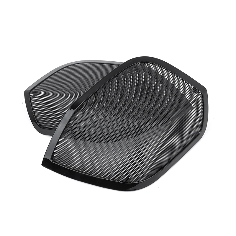 Preto Saddlebag Lower Speaker Grill Cover, Fairycover para Harley Touring, FLT, FLH, FLHR, FLHR, Electra, Street Road Glide, 14-22, 5 polegadas x 7 polegadas