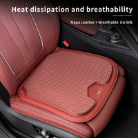 Car Ice Silk Seat Cushion Breathable Cooling Booster Protective Pad For Audi ABT A1 A3 A4 A5 A6 A7 Q2 Q3 Q5 Q7 S7 S8 S3 RS5 RS6