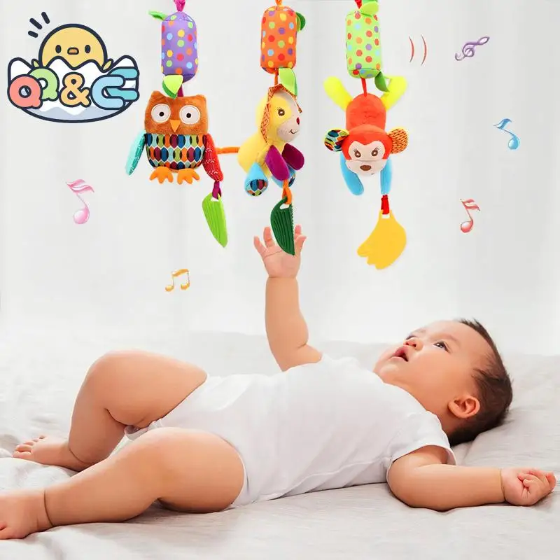 

Baby Toys Newborn Stuff Sensory Hanging Toys Rattles Soft Learning Toy Plush Animals Stroller Car Bed Crib Teether for Toddlers