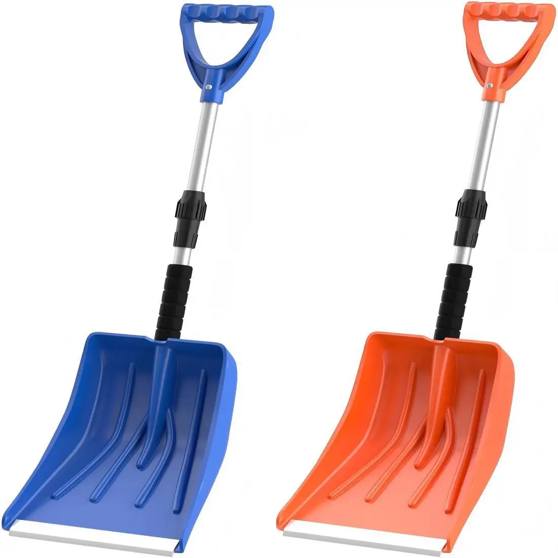 Extendable Snow Shovel Aluminum Handle Portable Detachable Snow Remover for Car Garden Winter Snow Cleaning Tool