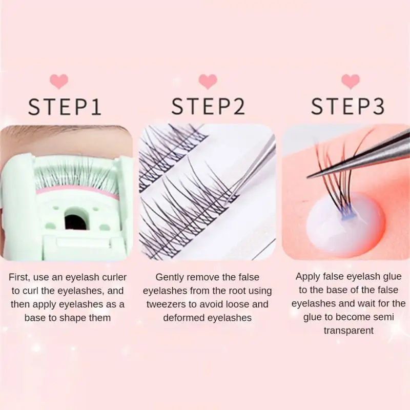 Fluffy False Eyelashes High Quality 3d False Eyelashes Comfortable No Feeling To Wear Thick False Eyelashes Curly Fake Eyelashes