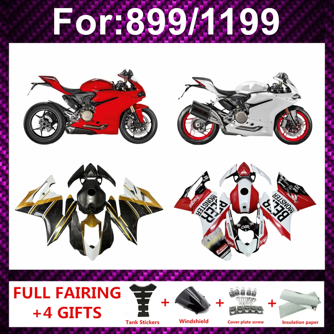 

Fairings Kit Fit For Panigale 899 1199 2012 2013 2014 full fairing kit Bodywork Set High Quality Injection mold zxmt