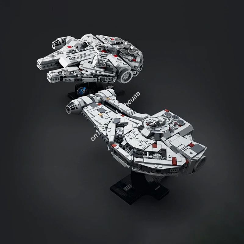 Set di Costruzioni Modello Astronave Star Battle Dash Rendar's Outrider, 883 Pezzi, Blocchi Creativi Educativi, Regalo di Natale