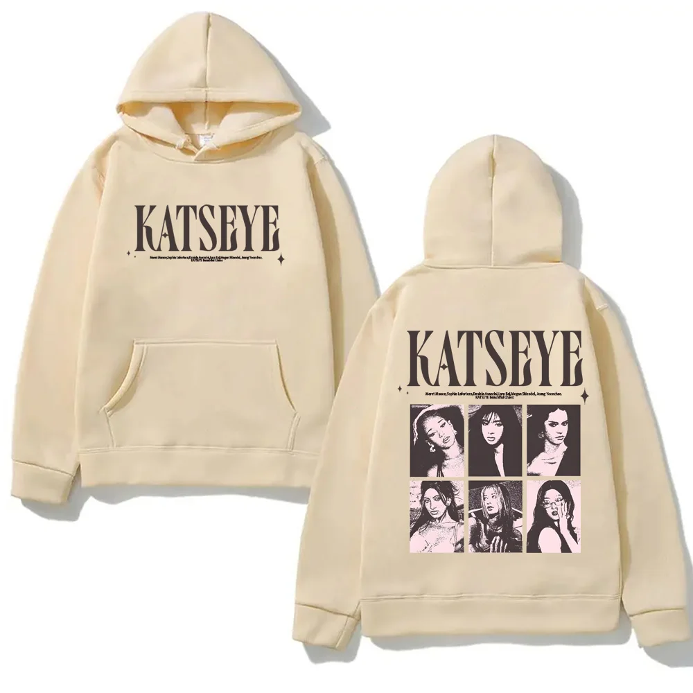

2026НОВАЯ толстовка высокого качества KATSEYE Beaubiful Chaos, толстовки с капюшоном для певицы, одежда с графическим принтом, удобная Moletom
