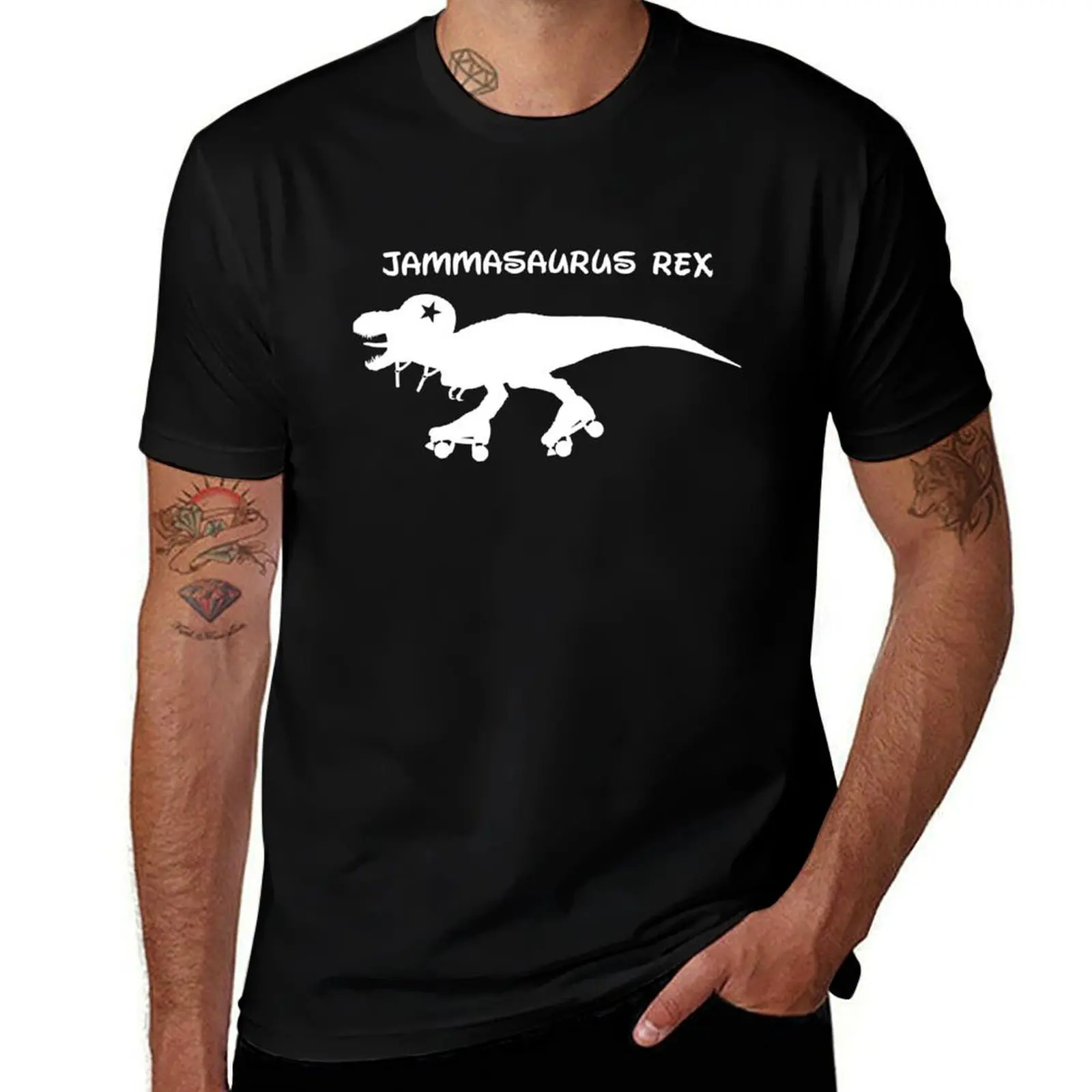 Jammasaurus Rex T-Shirt Basic Crew Neck Short Sleeve Top